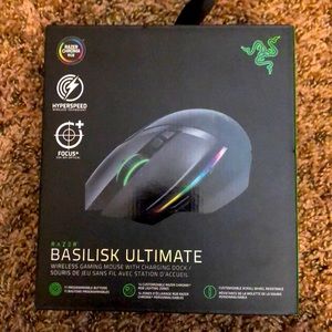 Razer Basilisk Ultimate wireless gaming mouse with charging dock